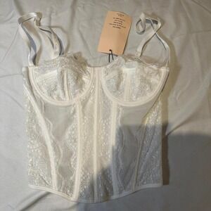white corset top